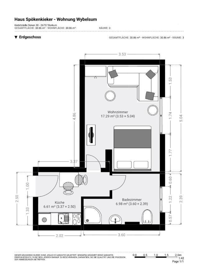 Haus Spoekenkieker Wybelsum Apartment บอร์คุม ภายนอก รูปภาพ
